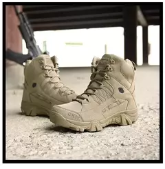 Imagem do Táticas-Botas de Treino de Combate para Homens, Sapatos Masculinos Atualizados, Ao Ar Livre, Camping, Anti-desgaste, Resposta Rápida, Pesca, Caça, Tênis, Caminhada