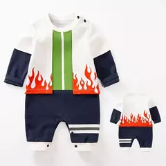 Traje recém-nascido do bebê anime macacão menino kakashi akatsuki chopper zoro vegeta cosplay roupas infantis macacão 0-18 meses - Wolf Magazine
