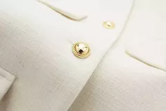 Imagem do TRAF-Casaco Cropped feminino com botão dourado, blazer bomber, streetwear chique, blusa de casacos femininos, moda primavera, 2022