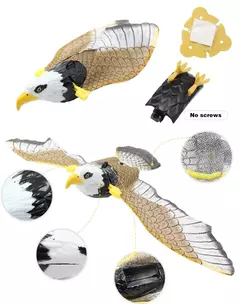 Simulação Pássaro Interativo Gato Brinquedos Elétricos Pendurados Águia Flying Bird Cat Teasering Play Cat Stick Scratch Rope Pet Toys - Wolf Magazine