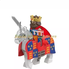 Castelo militar medieval soldado figuras blocos de construção roma leão cavaleiro weapen guerreiro espada infantaria capacete modelo tijolos brinquedos - loja online