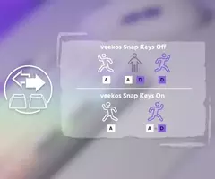 Imagem do Akko x veekos shine60 he teclado de interruptor magnético 60% gatilho rápido keboard rt 0.01mm snap key teclado personalizado para esports gamer