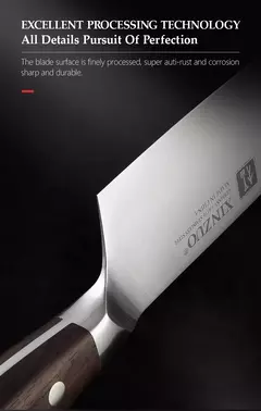 XINZUO-Profissional Conjunto De Facas De Cozinha Completo, Alemão 1.4116 Conjuntos De Facas De Aço Inoxidável, Melhor Ferramenta De Fatiamento De Cozinha, 7 PCs na internet