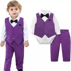Imagem do Roupas de Páscoa para recém-nascido, terno de criança, bodysuit formal, primeira roupa de aniversário infantil, roupa de casamento