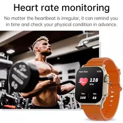 Smartwatch T900 U2 para homens e mulheres, Chamada Bluetooth, Carregamento sem fio, NFC, GPS Track, BT, Música, Jogos, Novo, 49mm, 2024 - loja online