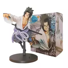 Naruto sasuke anime figura de ação brinquedos 20cm uchiha dos desenhos animados pvc estatueta coleção mesa decoração modelo bonecas presentes aniversário - comprar online