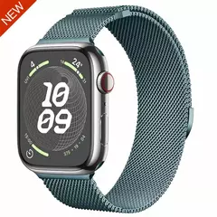 Pulseira Magnética Milanese Loop Strap para Apple Watch, Bracelet Belt, Band 9, 8, 7, 45mm, 41mm, Ultra 2, 49mm, iWatch 6, 5, 4, 3, SE, 44 milímetros, 40 milímetros - Wolf Magazine