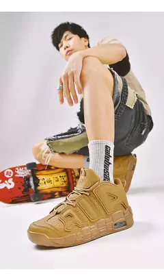 Imagem do Sapatos respiráveis para homens Tênis de corrida de maratona, tênis de basquete ao ar livre, calçados esportivos casuais tamanho grande, inverno