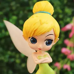 Disney 14cm q posket princesa tinker bell figura modelo brinquedos bolo figura animação modelo bonecas presentes decoração de casa festa de aniversário - comprar online