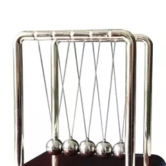 Newton's Cradle Metal Pêndulo, Educacional Física Brinquedo, Square Design, Energia Cinética, Escritório Stress Reliever, Ornamento Equilíbrio Bola - comprar online