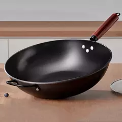 GIANXI-Panelas Domésticas, Frite, Cabo de madeira, Panela, Frigideira e Ok, Panelas antiaderentes para cozinha, 30cm