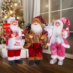 Imagem do Boneca Papai Noel com Sacos De Presente, Decoração de Natal para Casa, Enfeites de Natal, 2024