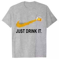 Camiseta de manga curta masculina preta, camiseta de cerveja engraçada, tops de rua, roupas novas da moda, verão - Wolf Magazine