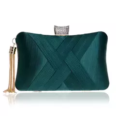 Sekusa-bolsa de noite com borla feminina, bolsa de ombro com corrente, festa de casamento - Wolf Magazine