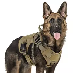Arnês militar grande para treinamento de cães, colete para animais de estimação, buldogue francês, pastor alemão malinois, acessórios táticos para cães - comprar online