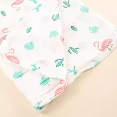 Bebê recém-nascido Swaddle Blanket, Algodão De Musselina De Duas Camadas, Gaze De Banho Infantil, Envoltório Infantil, Capa Do Carrinho, Macio, 110x120cm