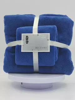 2 pcs/Set Luxo Super Large Toalha Alta Absorvente Soft Coral Fleece Toalha de Banho e Toalhas Rosto Conjunto para Adultos 70x140cm 35x75cm na internet