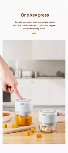 Imagem do Misturador elétrico para cozinhar o bebê Máquina auxiliar de alimentos Misturador de lama pequeno Pasta de arroz para bebê Máquina de moer