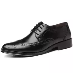 Handcrafted masculino oxford sapatos genuíno couro de bezerro brogue vestido sapatos negócios clássicos sapatos formais homem - comprar online