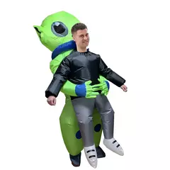 Adulto et alienígena traje inflável engraçado ternos extravagantes vestido morte fantasma purim halloween carnaval anime festa cosplay trajes - loja online