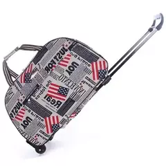 Sacos impermeáveis de viagem com rodas para homens e mulheres, bolsa trolley, bagagem de viagem curta, bolsa de negócios, mala trolly, moda - loja online
