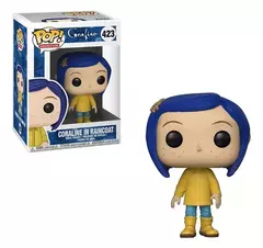 Funko Pop Animetion Coraline Coraline em capa de chuva 423 # Figura de vinil modelo brinquedos para bonecas de aniversário de ano novo decoração presente