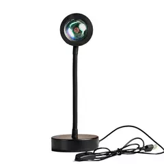 Imagem do LED USB Sunset Lamp, Nightlights, Projetor, Birthday Party, Mood Lights, Quarto, Sala de estar, Fotografia de parede