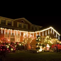 LED Meteor Shower Rain Lights Fairy String Light Impermeável Queda de chuva Festa de Natal Decoração de pátio 30cm - loja online