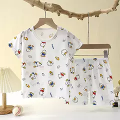 Conjunto de pijamas de duas peças infantil, Roupa interior para bebé, Secção fina, Roupa infantil, Rapazes, Meninas, Roupa para casa, Novo, Verão na internet