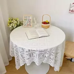 Linho De Mesa De Bordado Europeu Retro, Laço Quadrado Bege, Toalha De Mesa Openwork, Festa De Casamento, Jardim, Decoração De Casa - Wolf Magazine