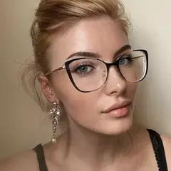 Seesooo-Prescrição feminina moldura óptica, óculos de metal para senhora, óculos anti bloco azul para estudantes, moda, atacado na internet