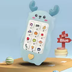 Baby's Music Sound Phone Toy, telefone, brinquedos para dormir, simulação mordedor, educação infantil precoce, presentes para crianças