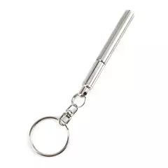 Portátil mini chaveiro de aço inoxidável caneta telescópica telescópica canetas esferográficas chaveiro ferramenta ao ar livre esportes acampamento suprimentos na internet