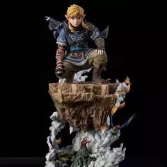 Imagem do Em estoque 38cm a lenda de zelda figuras de jogo link estatueta gk estátua pvc colecionável modelo personalizado ornamento de mesa brinquedos presentes