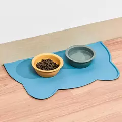 Tapete de Silicone portátil para Pet, impermeável, antiderrapante, tapetes, cão e gato Placemat, alimentador de cachorros, acessórios para animais - loja online