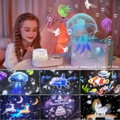 Imagem do Ocean Jellyfish Lamp Projector para Crianças, Star Galaxy Night Light, Rotação 360 °, Sala, Aniversário, Presentes de Natal para Meninos e Meninas