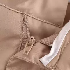 TRAF-Calça feminina de cetim cargo com bolsos, vintage, cintura alta, mosca com zíper, calça feminina, moda