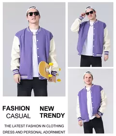 Patches masculinos jaqueta bomber bloco de cores varsity beisebol outerwear casual solto primavera e outono confortável casacos unissex 24h enviado na internet