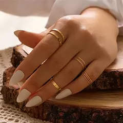 Imagem do Conjunto de anéis de cristal cor prata para mulheres, zircônia cúbica lua seta flor coração dedo anéis de casamento, joias de moda feminina