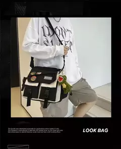 Imagem do Nylon Crossbody Bolsas para Mulheres, Messenger Bag para Meninas, Sacos de Livros Escolares, Bolsas de Lona Jovem, Bolsa de Ombro, Harajuku Sac, Homens