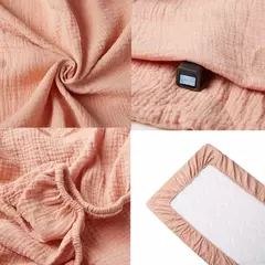 Capas de colchão de algodão, lençóis recém-nascidos, lençóis de bebê, colcha, cor sólida, 130 cm, 70cm, 2024 - Wolf Magazine