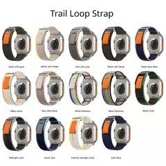 Trail Loop Strap para Apple Watch, Pulseira de Nylon Desportivo, Ultra 2, 49mm, Série 9, 8, 7, 45mm, 41mm, iWatch 6, 5, 4, 3, SE, 44 milímetros, 40 milímetros, 42 milímetros - loja online