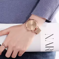 Pulseira de aço inoxidável impermeável para mulheres, relógio de pulso de luxo, movimento de quartzo japonês, qualidade japonesa, um plus plus size, transporte da gota - comprar online