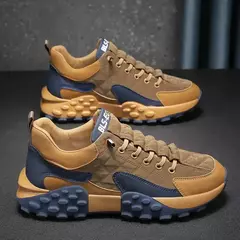 Tênis ortopédicos leves para homens, calçados esportivos, corrida, caminhada, lazer, sapatos para pais, versátil, aumento de altura, antiderrapante, sola grossa - loja online