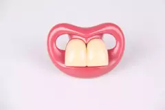 Chupetas engraçadas para bebês, bigode chupeta, chupeta recém-nascida, dentes Binky, presente para meninos, 0-6 meses