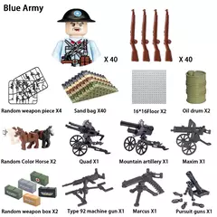 Personagem de bloco de construção militar, mini boneca soldado da segunda guerra mundial, modelo de personagem móvel, personagem militar, brinquedo infantil na internet