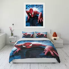 Conjunto de cama impresso Marvel Spider-Man para crianças e adultos, colcha macia, fronha, cama confortável, Twin, cama king, luxo - loja online