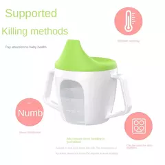 Bebê aprendendo beber copo bonito garrafa de água com dupla alça bpa livre leakproof crianças copos de água garrafa duckbill copo na internet