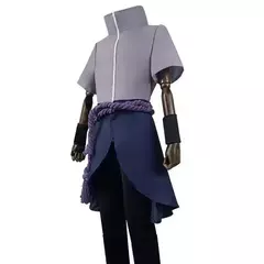 Homens mais velhos meninos anime sasuke cosplay terno traje halloween cosplay quadrinhos uchiha cos terno desempenho de palco na internet