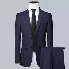 Alta qualidade (blazer + colete + calças) homens simples negócios elegante moda entrevista de trabalho cavalheiro terno fino 3 peças terno